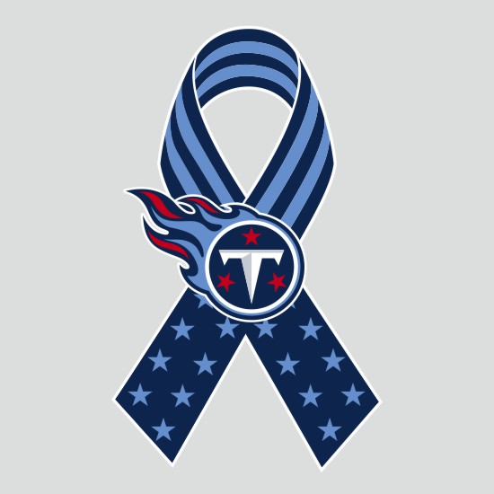 Tennessee Titans Ribbon American Flag logo iron on paper